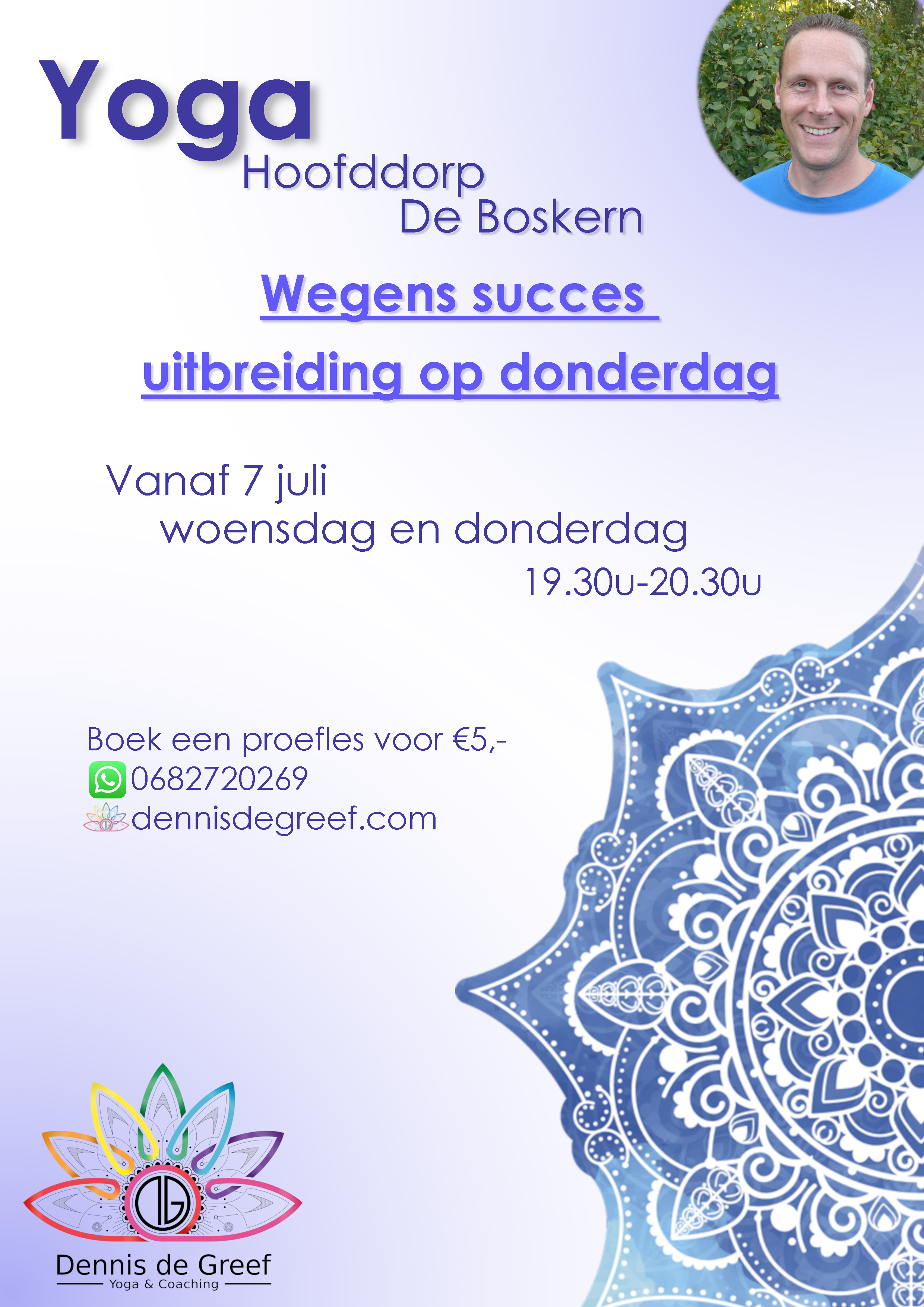 Uitbreiding yoga lessen